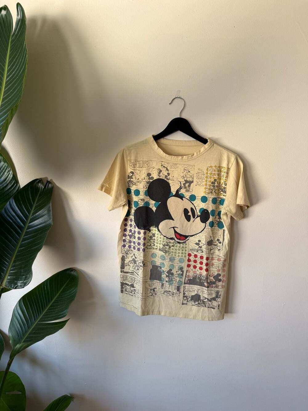 Disney Mickey Mouse Comic Strip Newspaper Print Graphic T-Shirt